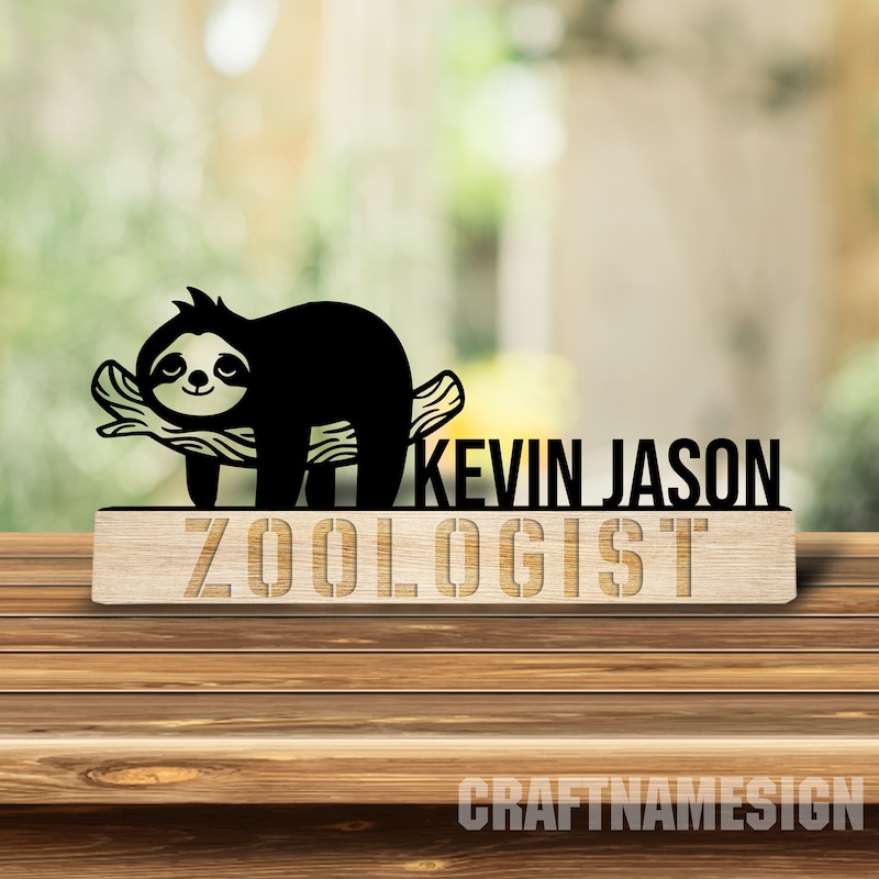 Office Desk Decor Sloth - Etsy