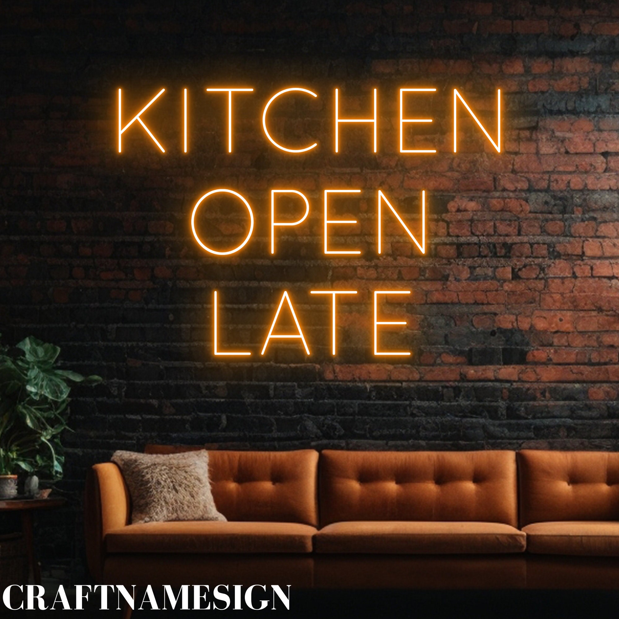 Kitchen Open Late Neon Sign, Restaurant Kitchen Led Sign, Custom Neon Sign, Restaurant Wall Decor, Kitchen Neon Sign, Dining Room Wall Art