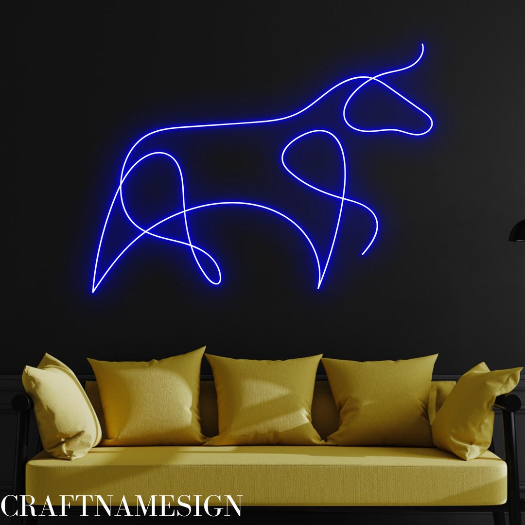 Buffalo Neon Sign Trace Distillery Whiskey Neon Lights For Bedroom Home
