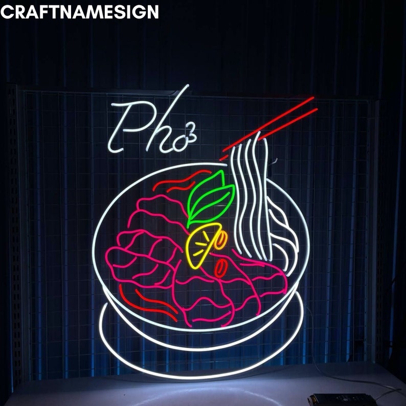 Beef Phở Open Led Sign, Traditional Pho Neon Sign, Custom Neon Sign ...