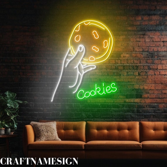 Insegna Al Neon A LED A Forma Di Biscotto - Luce Decorativa USB Per Cucina, Bar O Casa - Foto 3