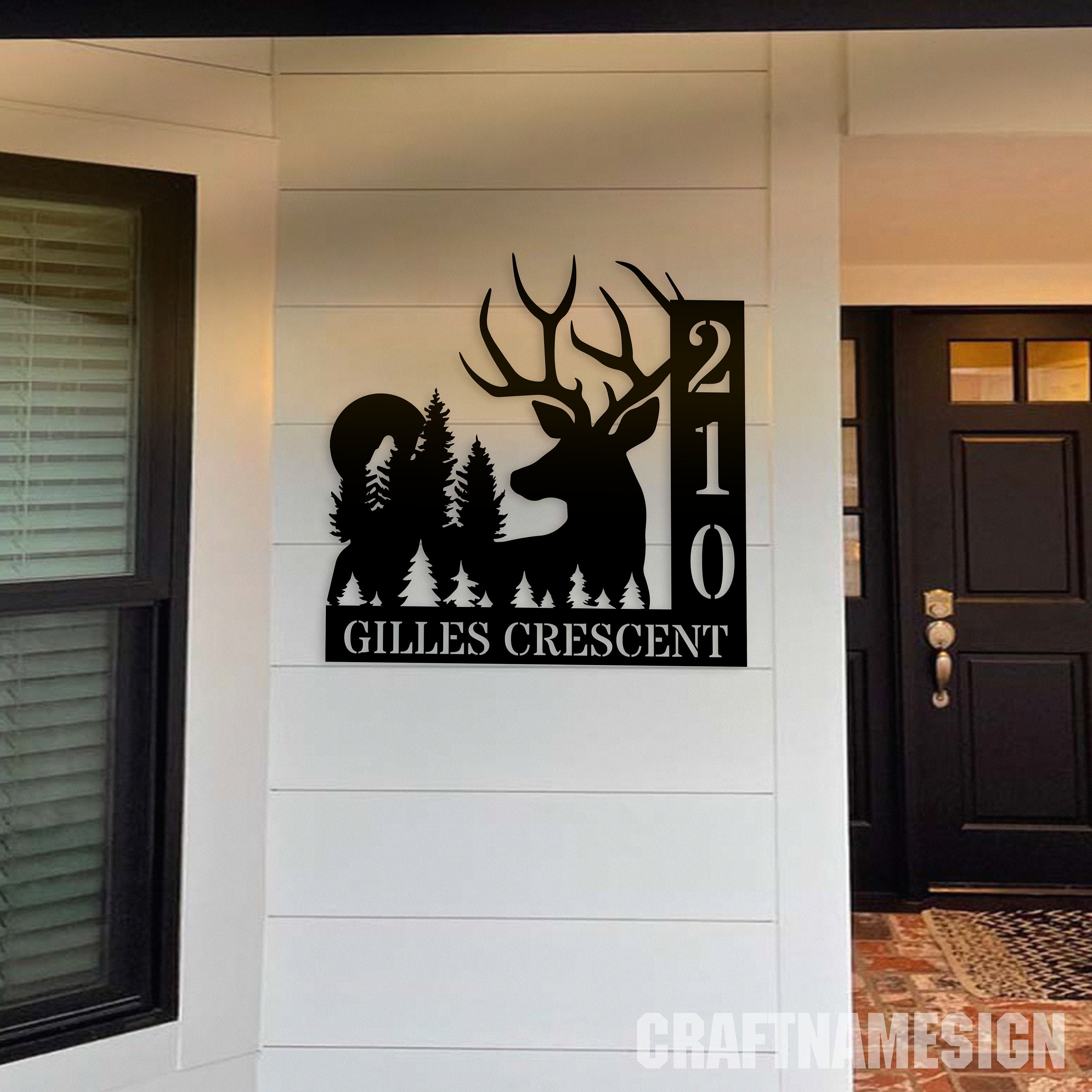 Personalized Stainless Steel House Sign, Address Stainless Sign, Silver ...