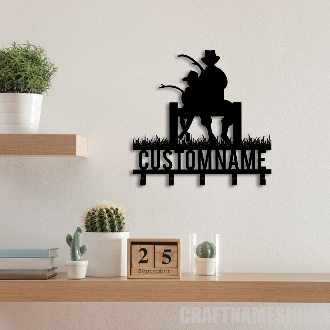 Custom Fishing Metal Key Holder, Fisherman Gift, Decorative Key Holder ...