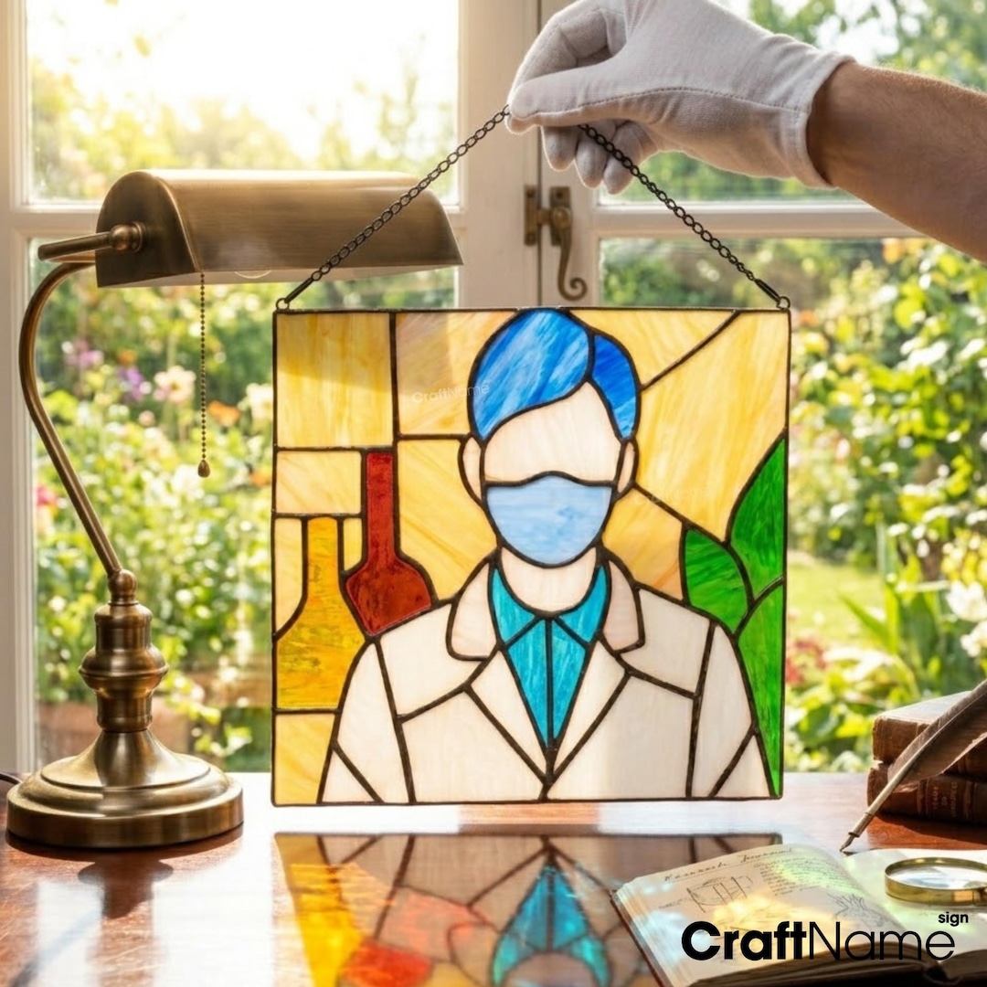 Doctor Window Decal Doctor Stained Glass Window Suncatcher for Medical Office Decor Gift - Etsy