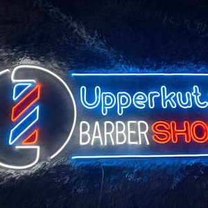 Barber Shop Led Sign, Barber Shop Neon Sign, Wall Decor, Barber Shop Led Light, Custom Barber Shop Sign, Barber Neon Light, Christmas gifts
