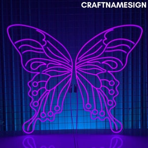 Gorgeous Butterfly Neon Sign, Butterfly Led Sign, Custom Neon Sign, Butterfly Garden Deco, Butterfly Lover Gift, Bedroom Decor Gift For Mom