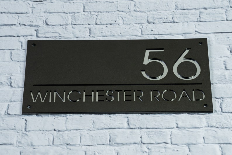 Custom House Number Sign, Number Box, Personalized Address Plaque ...