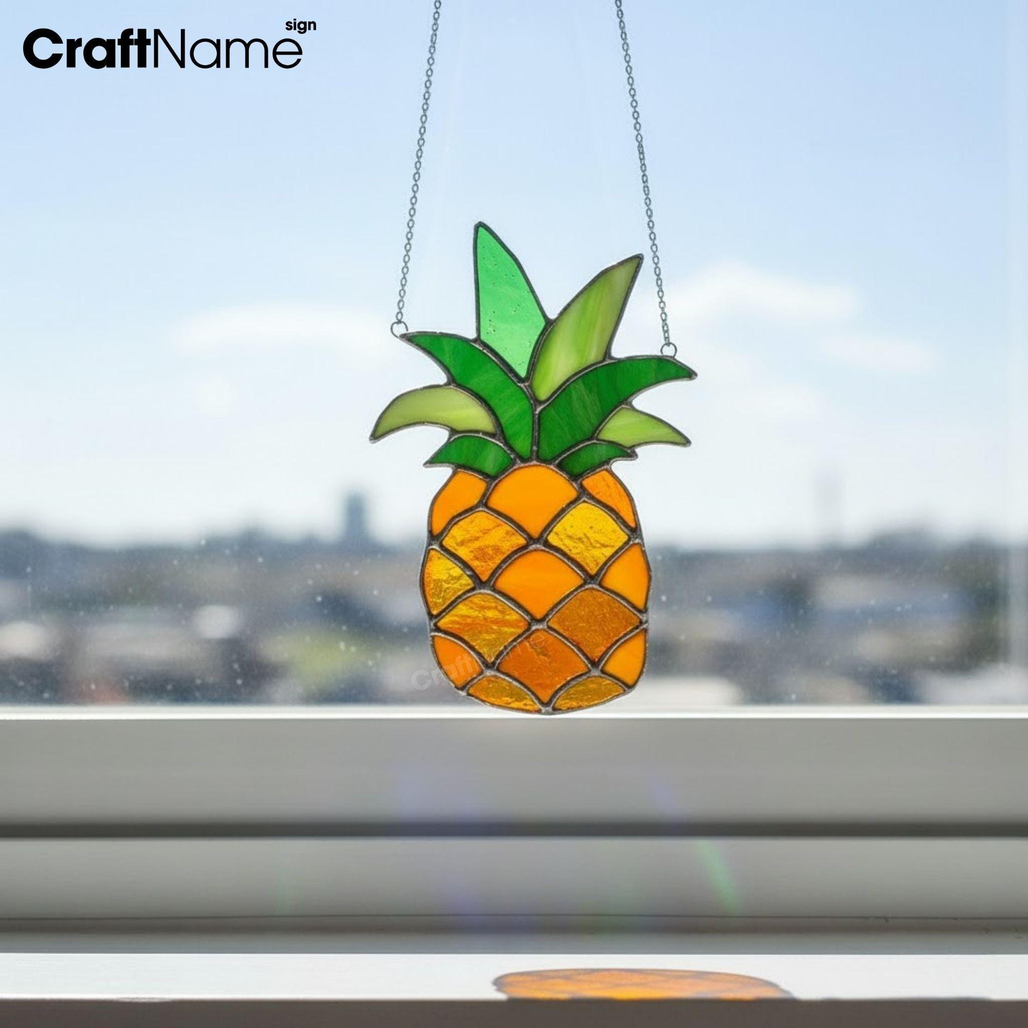 Stained Glass Pineapple - Etsy