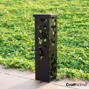 Outdoor Garden Column Metal Yard Decor, Garden Pillar Metal Garden Art, Bee Hive Design, Custom Garden Furniture