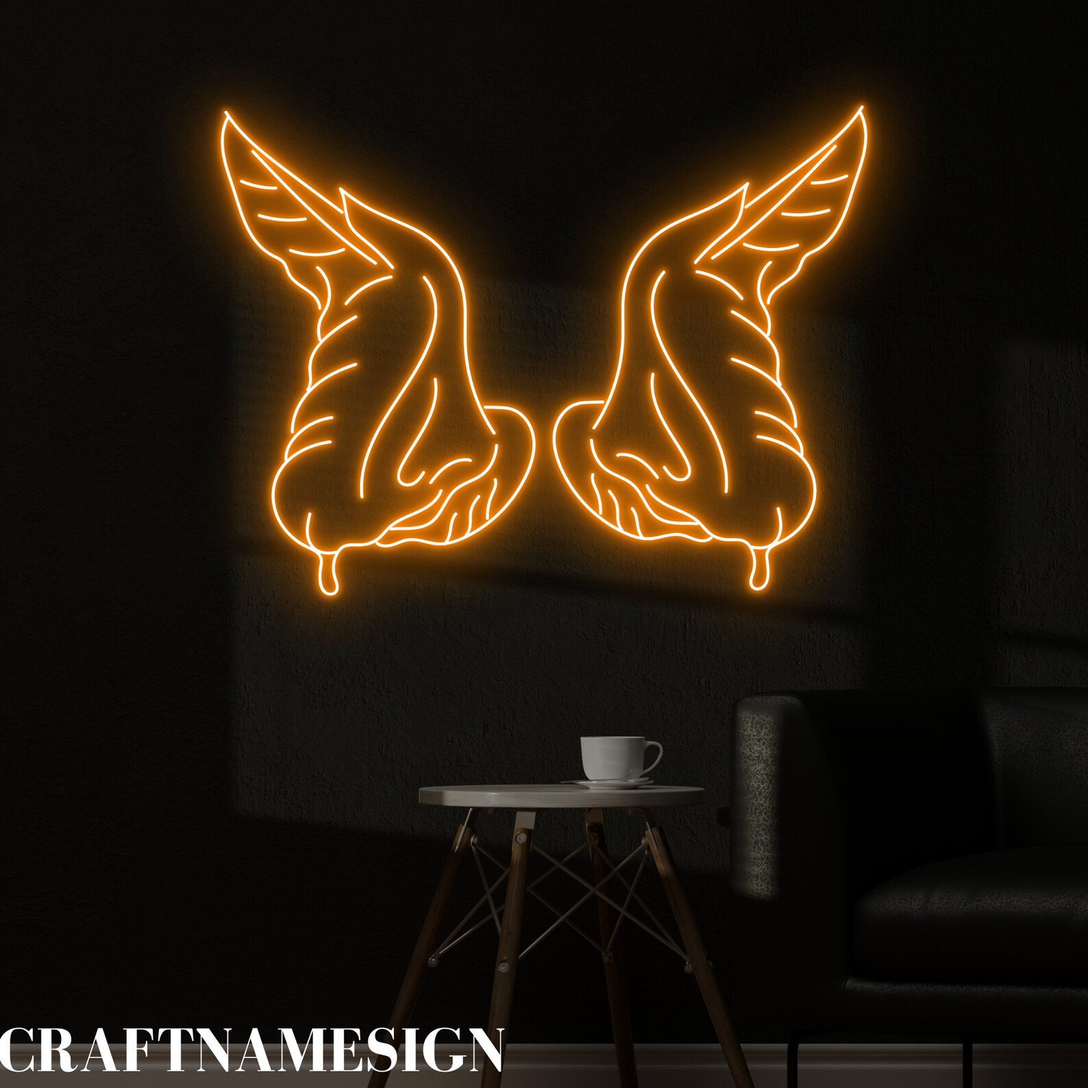 Chicken Wings Neon Sign, Fried Chicken Wings Led Sign, Custom Neon Led ...