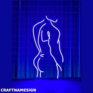 Naked Man Neon Sign, Sexy Man Body Led Sign, Custom Neon Sign, Man Cave Decor, Gay LGBT Room Wall Art Led Light, Muscle Man Body Decor