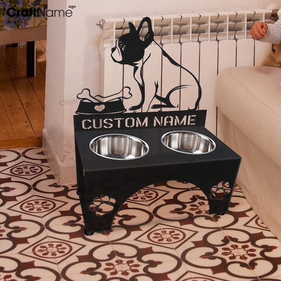 Destination Vinyl Set 4 Sottobicchieri Con Bulldog Francese Nero – Regalo Originale