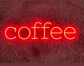 Coffee Addicted Neon Sign, Coffee Time Led Sign, Custom Neon Sign, Coffee Shop Wall Decor, Cafe Coffee Neon Light, Coffee Lover Gifts