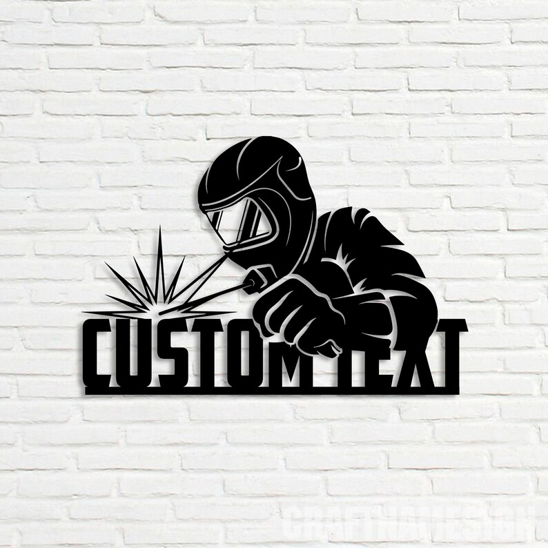 Custom Welding Metal Wall Art LED Light, Personalized Welder Name Sign Home Decor, Welder Sign, Welder Dad Gifts, Idea for Home Decor & Gift image 8