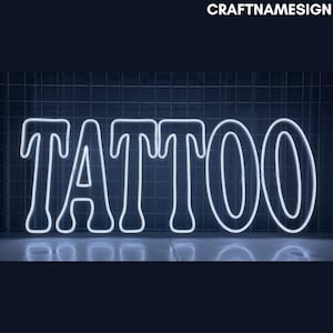 Tattoo Neon Sign, Tattoos Led Sign, Tattoo Studio Sign, Tattoo Artist Neon Sign, Tattoo Shop sign, Tattoo Ink Shop Art, Tattoos Lover Art