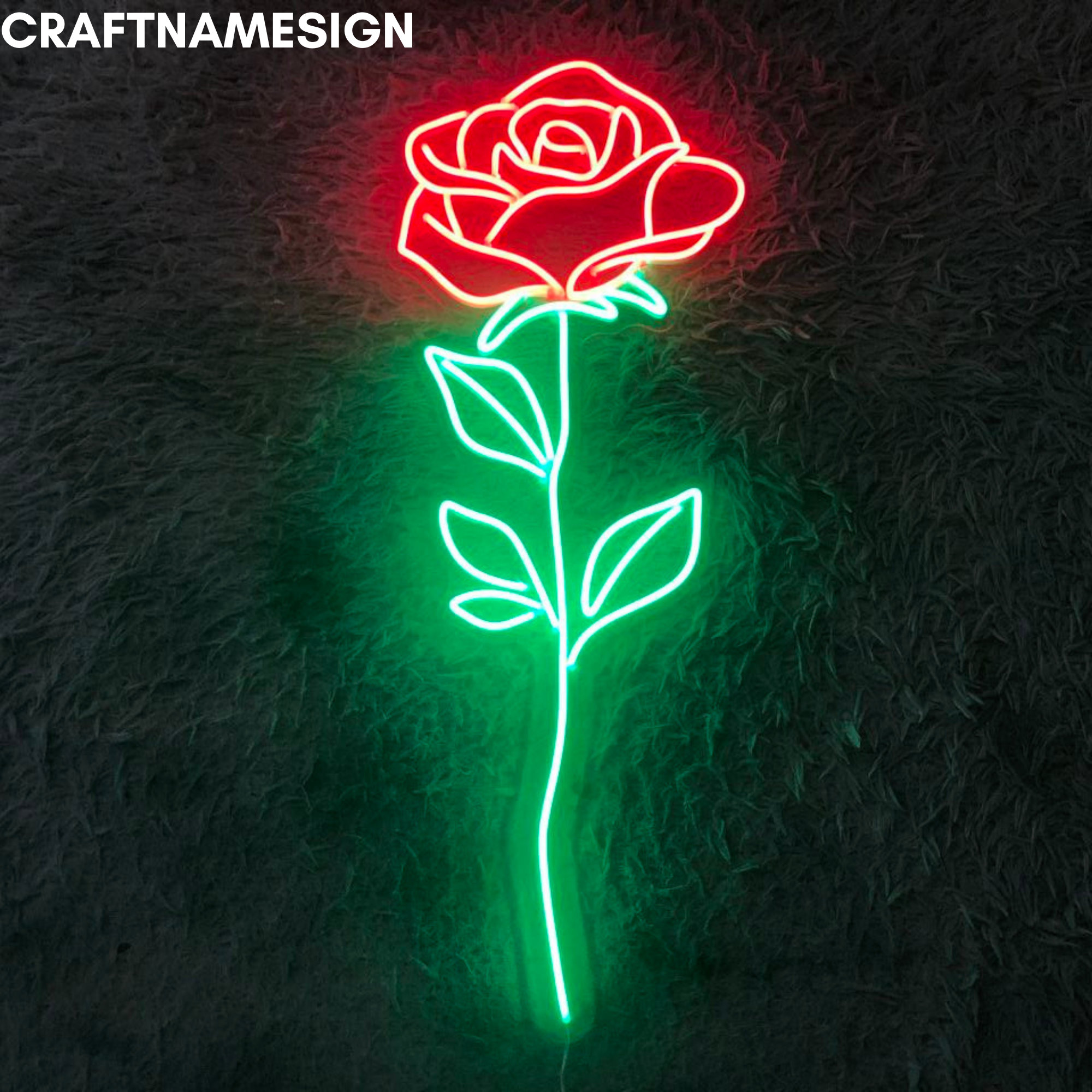 ネオンサイン　ウェルカムボード　インテリア　装飾　薔薇　パーティー　オーダー ネオンサイン ウェルカムボード インテリア 装飾 薔薇