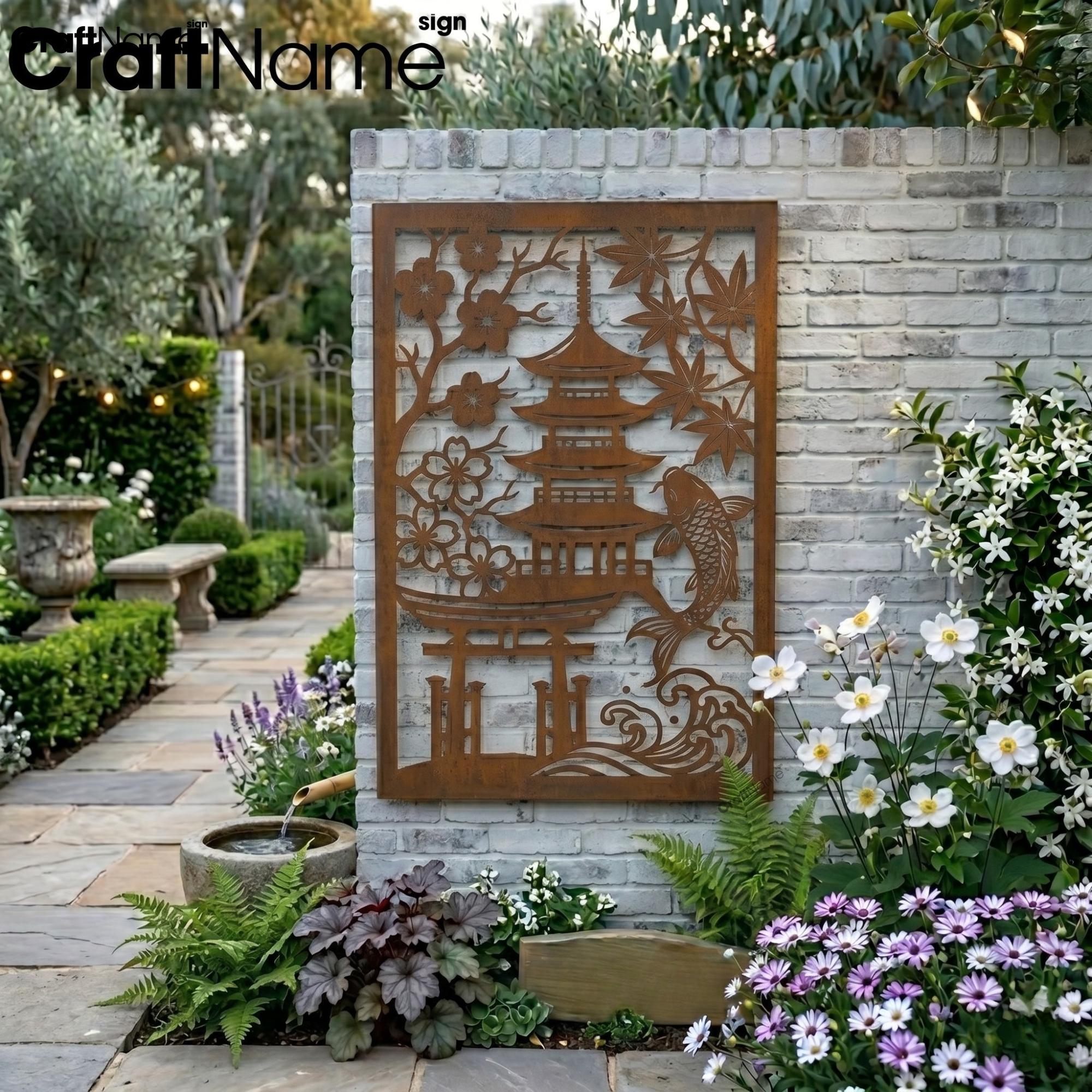 Japanese Garden Sign Outdoor - Etsy