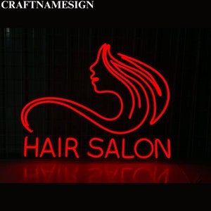 Perfect Hair Salon Signboard Neon Sign, Hair Salon Led Sign, Custom Neon Sign, Hair Salon Wall Decor, Hair Beauty Salon Night Light