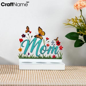 Schmetterling Blumengarten Metall Kerzenhalter, Benutzerdefinierte Metallkerzen Ständer für Mama, Moderne Kerzenhalter für Wohnkultur, Idee Muttertagsgeschenke