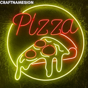 Grand Opening Italian Pizza Restaurant Neon Led Sign, Custom Neon Sign, Italian Pizza Restaurant Kitchen Sign, Pizzeria Wall Led Light