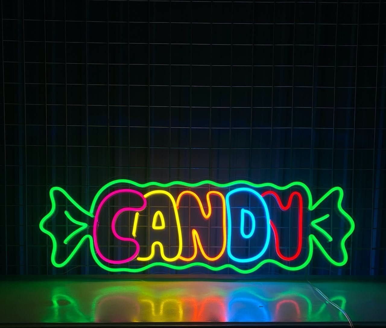 Colorful Candy Neon Sign, Colorful Sweet Candy Led Sign