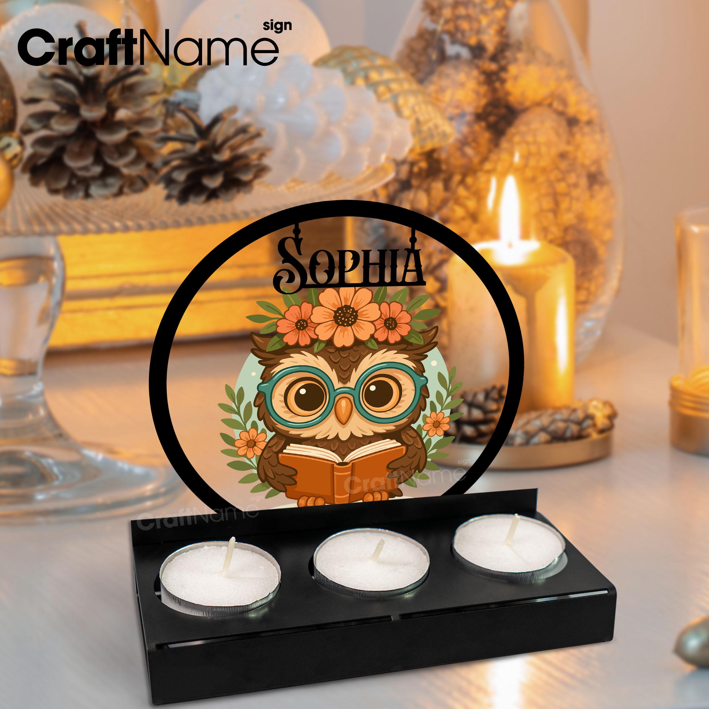 フクロウ愛好家の装飾のためのパーソナライズされたフクロウの金属製