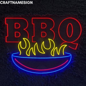 Insegna al neon per barbecue, insegna a led per hot grill steak house grill bar, insegna al neon personalizzata, arredamento per ristorante barbecue, luce a led per ristorante barbecue
