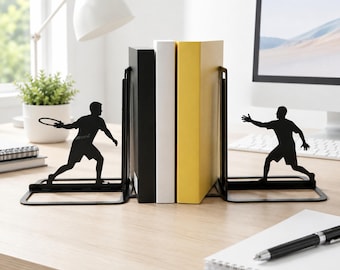 Personalized Ultimate Frisbee Bookends, Metal Disc Golf Shelf Decor for Sports Fan Office Gift