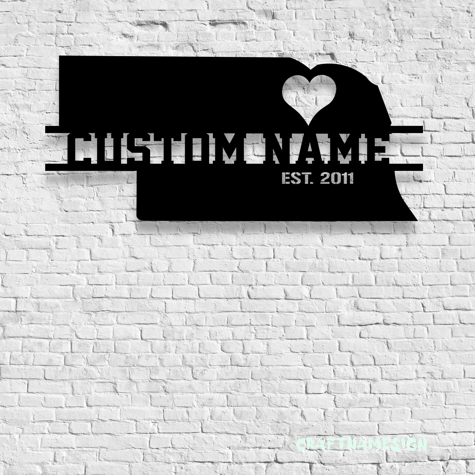Custom Nebraska Map Metal Wall Art LED Light - Personalized Nebraska ...