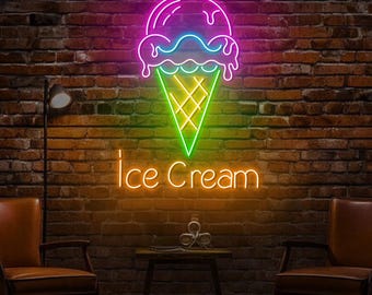 Hoteam Ice Cream Neon Sign Ice Cream Light Neon Sign Jamaica - View #7