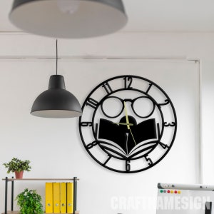 Librarian Decoration Clock for Wall, Wall Clock Unique for Home Decor ...