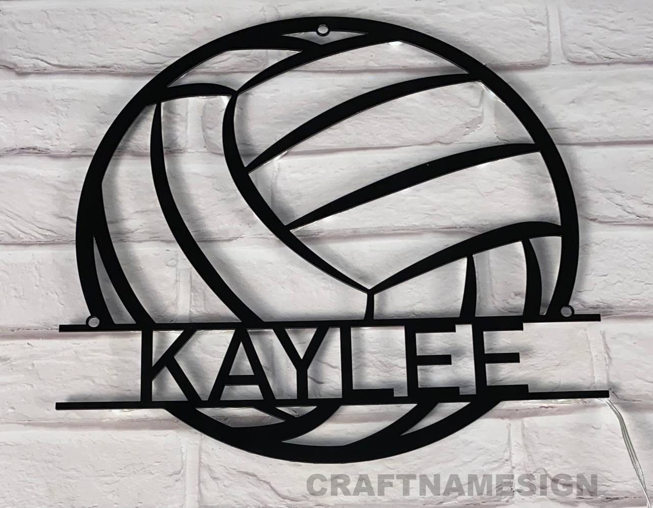 かわいい手作りバレーボールの看板