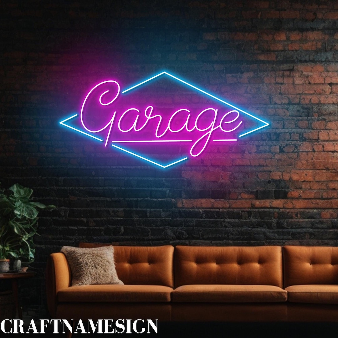 モダンなガレージネオン看板、メカニックカーガレージ LED サイン