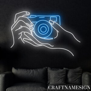 Camera Photo Sign, Photo Studio Led Sign, Custom Neon Sign ...