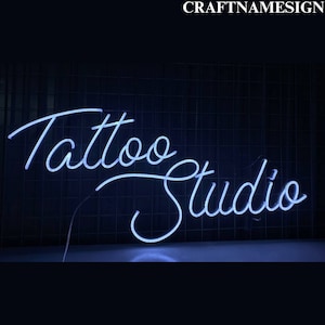 Tattoo Studio Neon Sign, Grand Opening Tattoo Shop Led Sign, Tattoo Studio Sign, Tattoo Artist Neon Sign, Tattoo Shop Light, Tattoo Wall Art