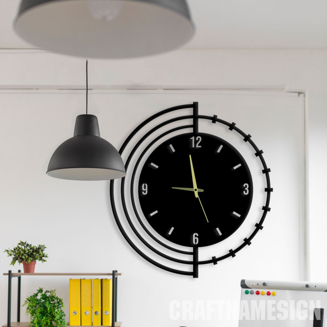 Stylish Metal Wall Clock, Wall Clock Unique for Home Decor and Wall ...