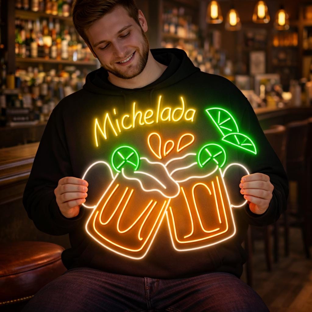 Michelada Cocktail Bar Neon Sign, Mexican Bar Decor - Etsy