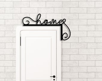 Bathroom Door Topper | Over The Door Sign | Minimalist