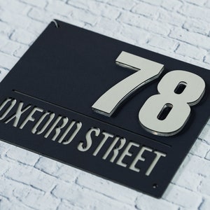 Custom House Number Sign, Number Box, Personalized Address Plaque, Christmas Gifts, Illuminated House Sign, Address Sign, Door Sign