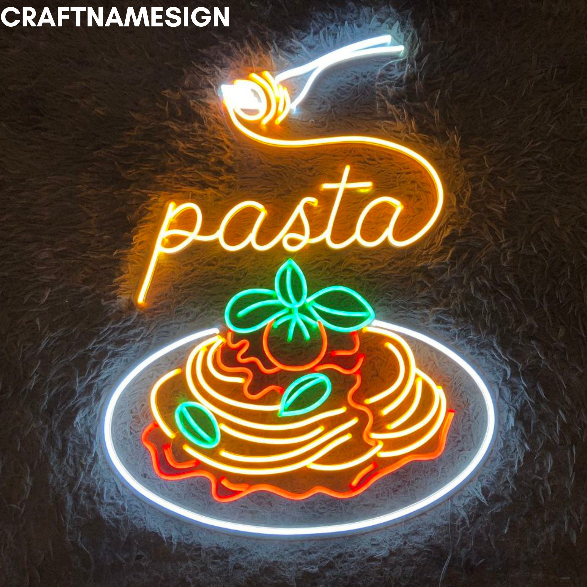 パスタネオンサイン、イタリアンレストランネオンライト、カフェ