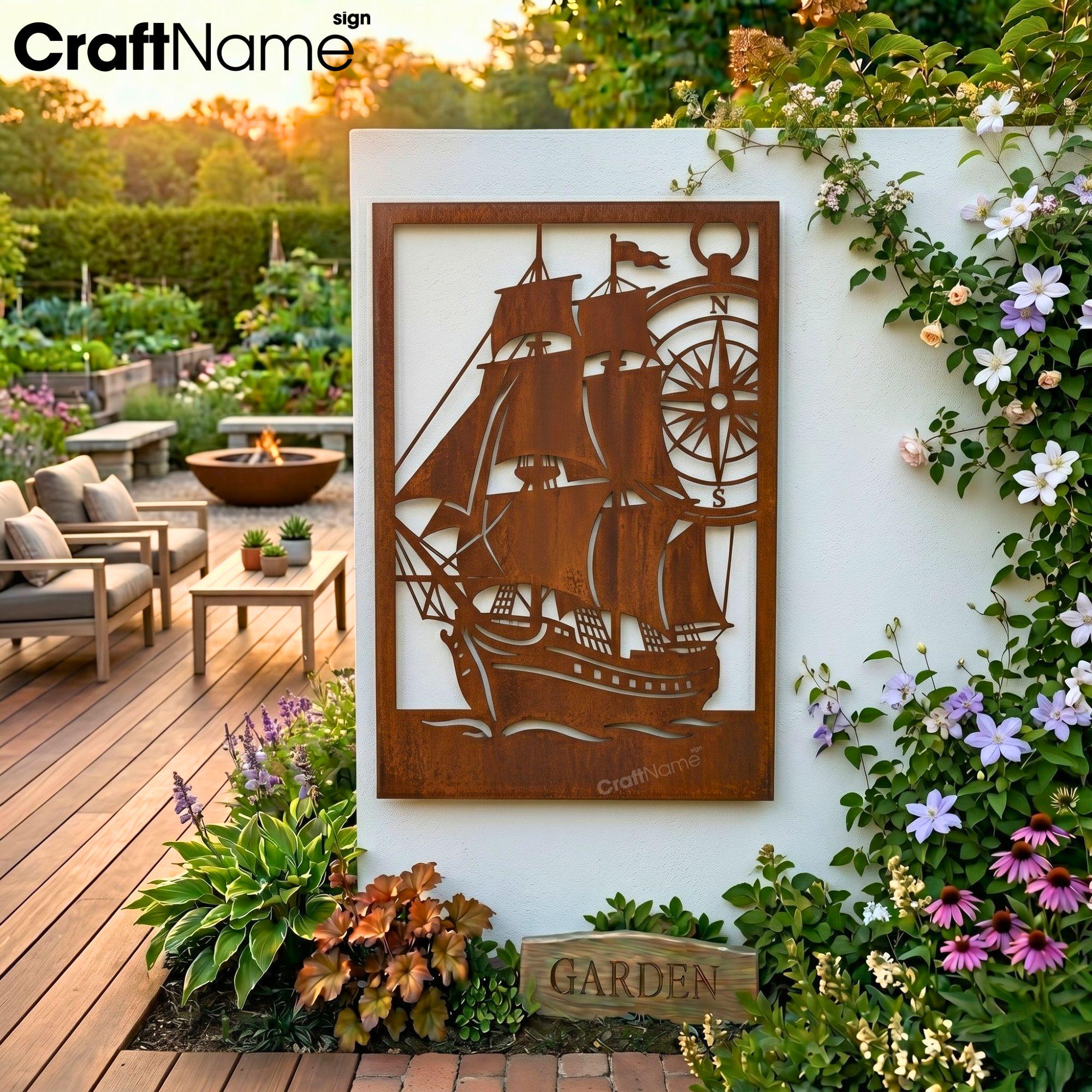 Metal Yard Art Sail Boat - Etsy
