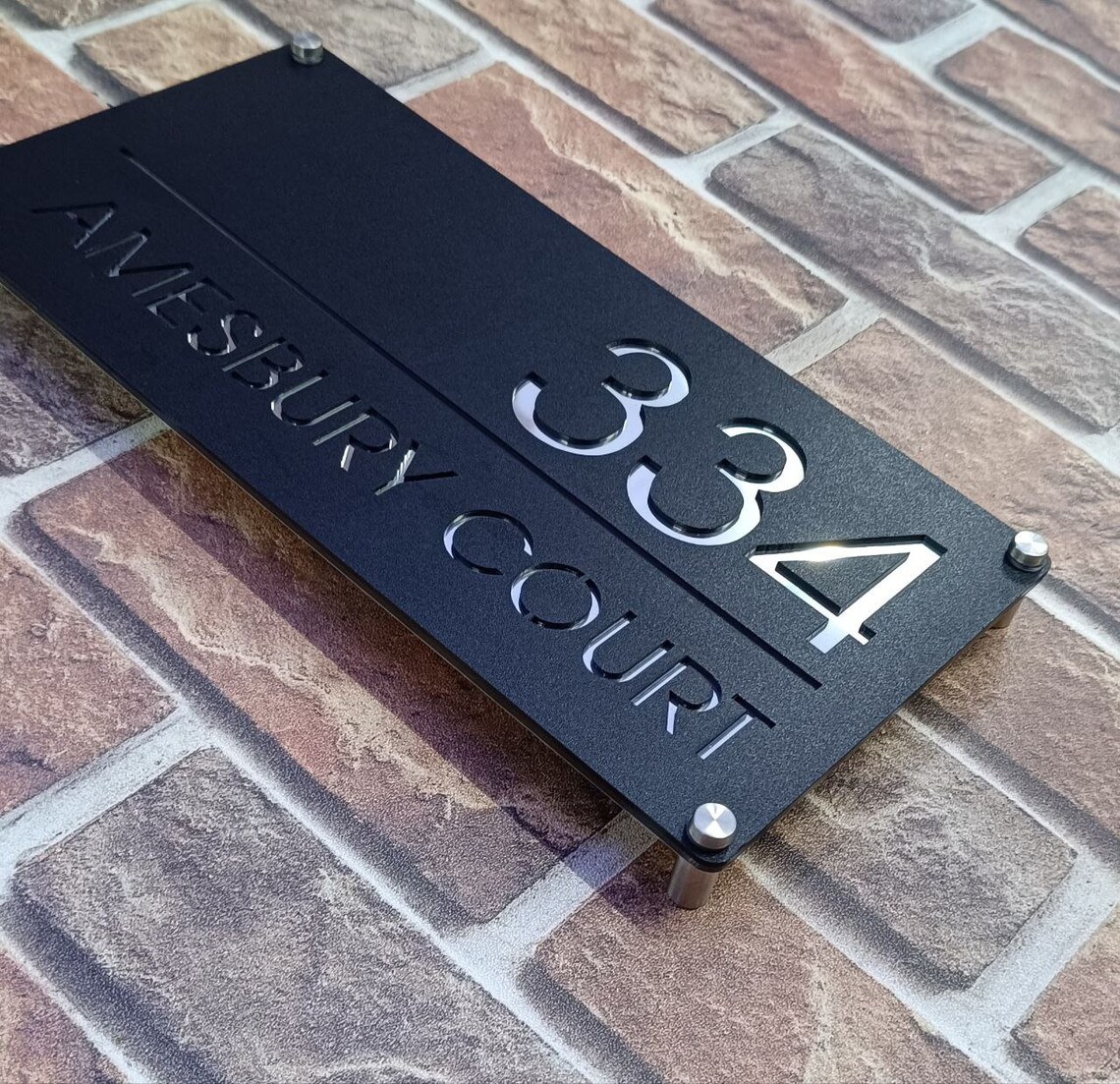 Custom House Number Sign, Number Box, Personalized Address Plaque ...