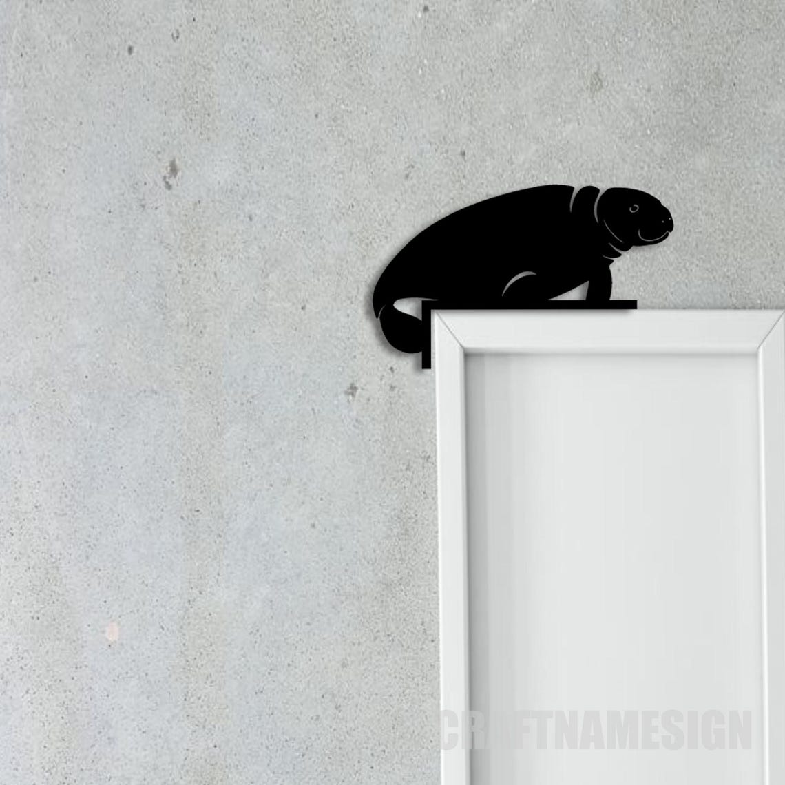 Mantee Door Corner Wall Art Metal Sign, Mantee Door Topper, Mantee Door ...