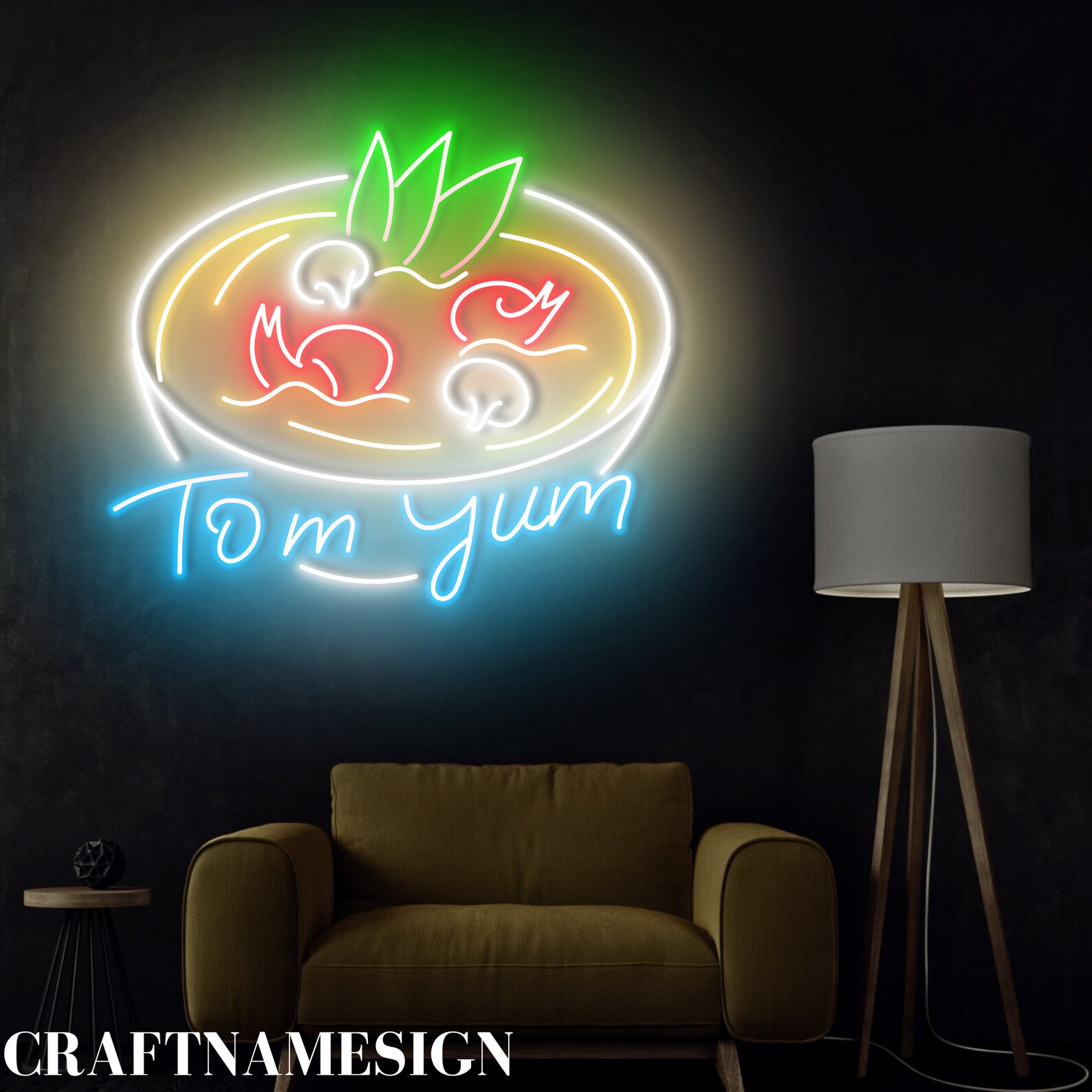 Soup Sign Led Tom Yum Neon Sign, Open Thai Tom Yum Soup Led Sign, Custom Neon Sign ...