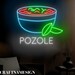Pozole Bowl Neon Sign, Pozole Led Sign, Custom Neon Sign, Mexican Open ...