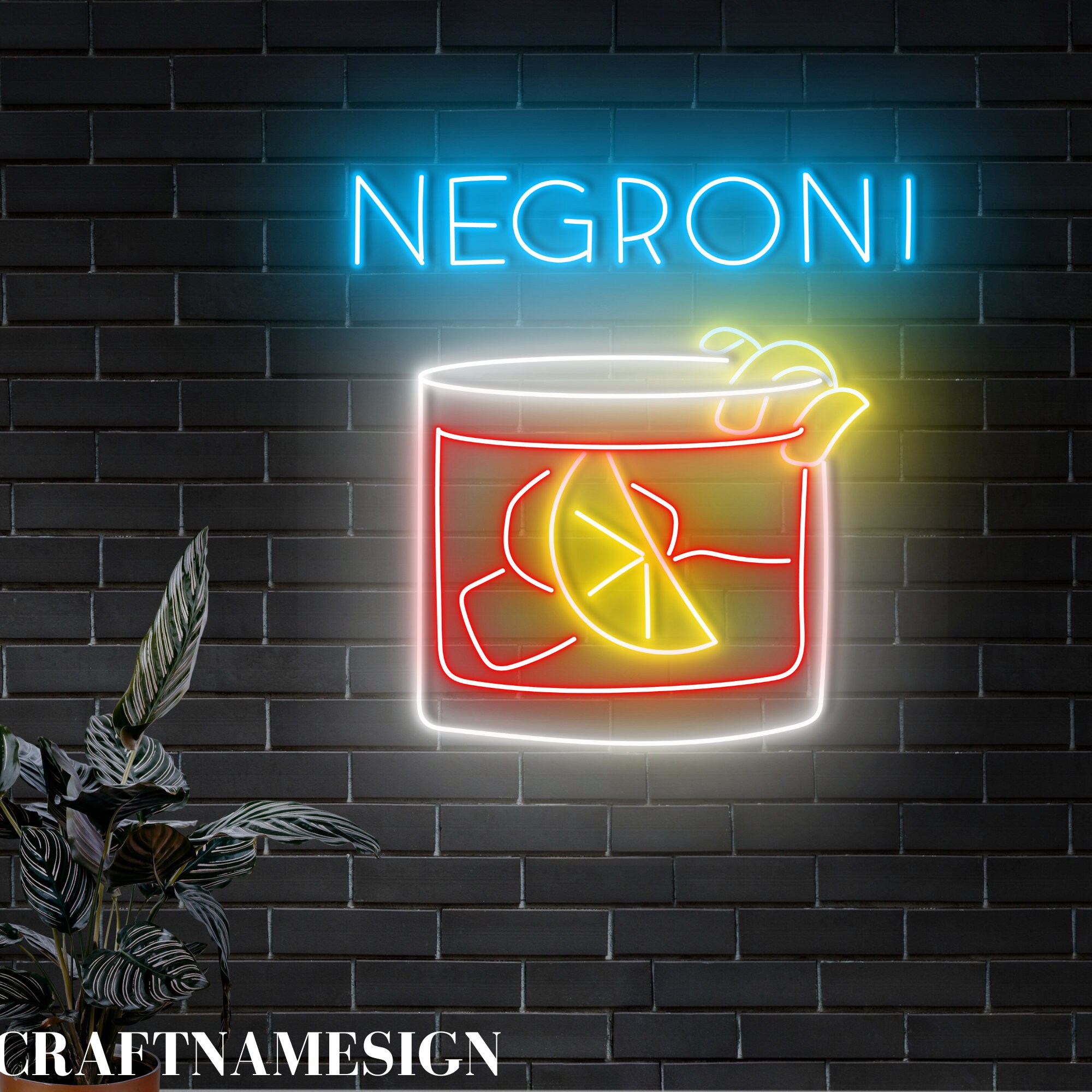 ★販売されたNEGRONI★LEDネオンサイン★CAMPARI★ネオンライト Campari neon sign | Negroni letters LED