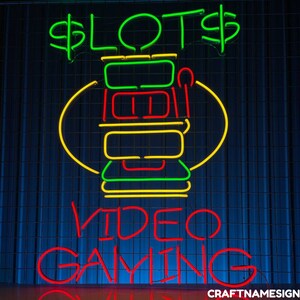 Veel video gaming neon teken, video gaming led teken, aangepaste neon teken, casino bar lounge decor, gokkamer licht, jackpot casino muur decor