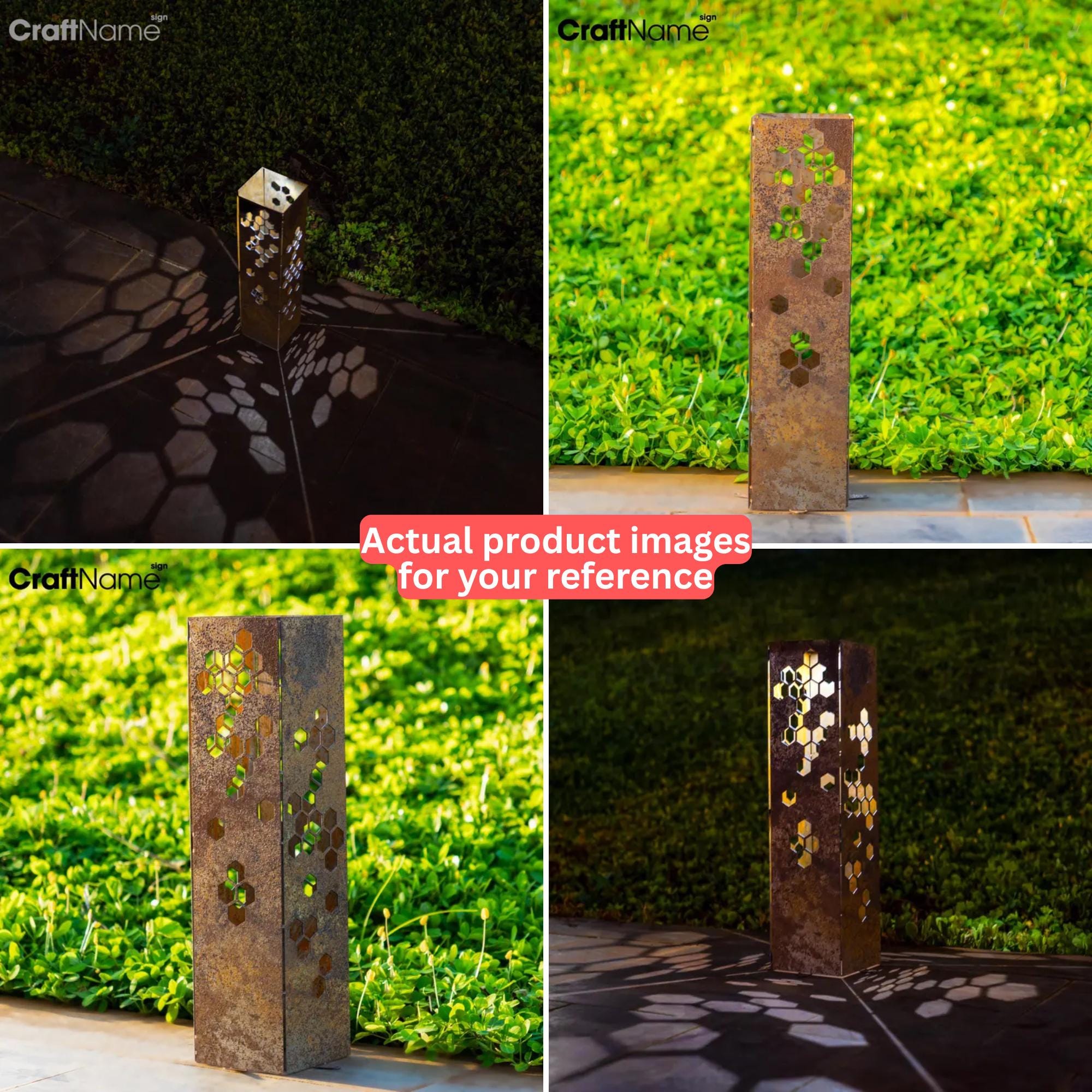 Rustic Rusty Dragonfly Metal Garden Column, Landscape Design Yard Decor ...