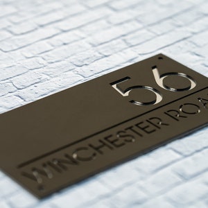Custom House Number Sign, Number Box, Personalized Address Plaque ...