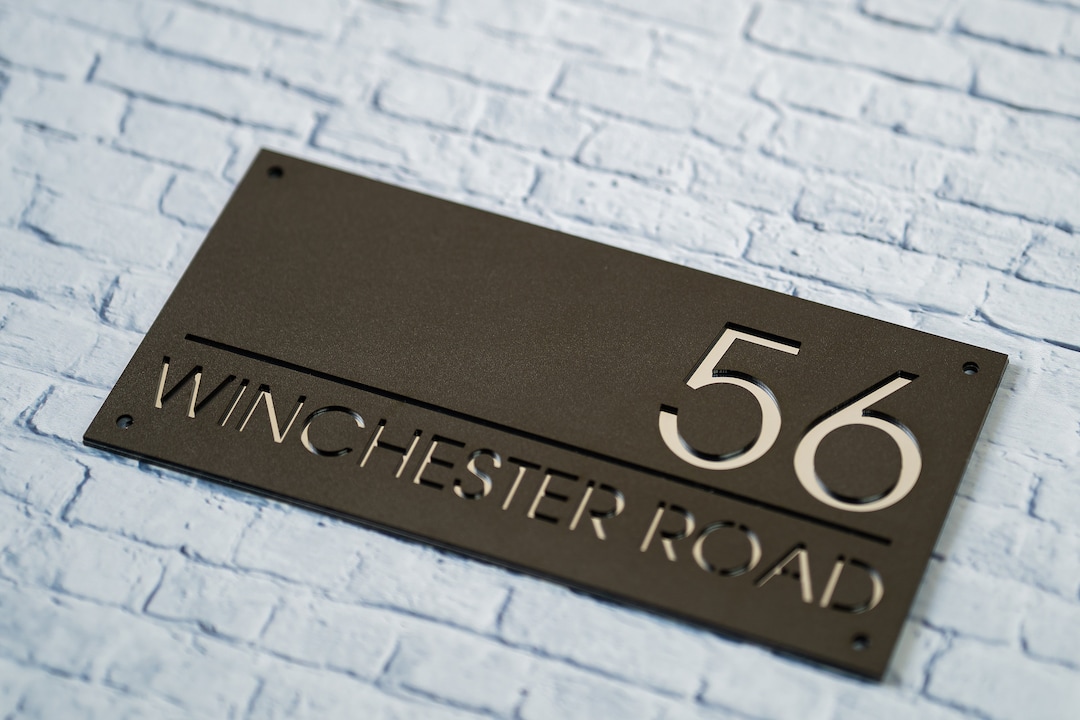 Custom House Number Sign, Number Box, Personalized Address Plaque ...